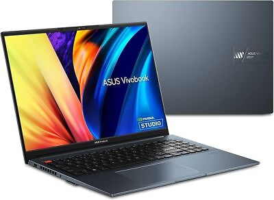 #ad OPEN BOX ASUS VivoBook Pro 16” i9 13900H RTX 4060 GPU 16GB RAM 1TB SSD W11H Blue $1079.99