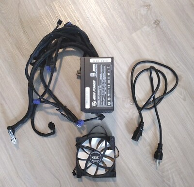 #ad #ad High Power M# HPG 600ST F12S 80 Plus 600W Power Supply W NZXT Fan Cord Computer $89.99