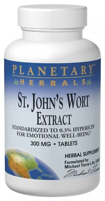 #ad Planetary Herbals St. John#x27;s Wort Extract 300mg 300 mg 90 Tabs $19.42