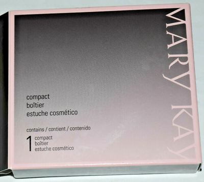 #ad MARY KAY MAGNETIC BLACK COMPACT UNFILLED MEDIUM COSMETIC MAKEUP CUSTOMIZE 017362 $5.99