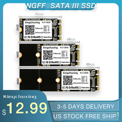 #ad Kingchuxing M.2 NGFF SSD 2280 2242 2260 512GB 256GB 128GB SATA Solid State Drive $109.99