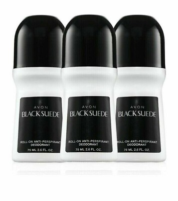 #ad BLACK SUEDE Roll on Deodorant 2.6 fl.oz. each Pack of 3 $10.99