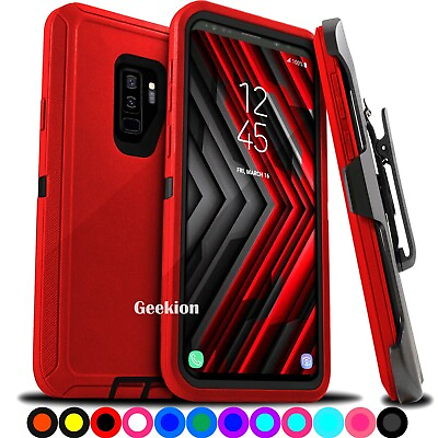 #ad For Samsung Galaxy S9 S9 Plus Shockproof Protective Hard Case Belt Clip $9.99