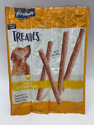 #ad Vitakraft 12 Pack of Treaties for Dogs Smoked Chicken Recipe Munchable Treat $18.95