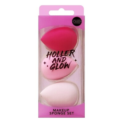 #ad Holler and Glow Makeup Beauty Blender Sponge Set 3ct $4.99