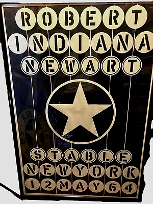 #ad Robert Indiana Stable Poster Signed And Dedicated $2000.00