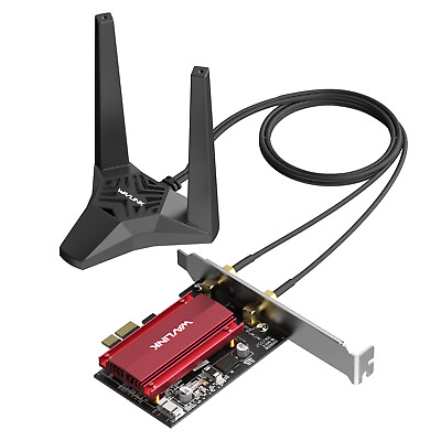 #ad AX3000 6E PCIe WiFi Card Tri Band 2.4 5 6Ghz Network Adapter Bluetooth 5.2 $34.99