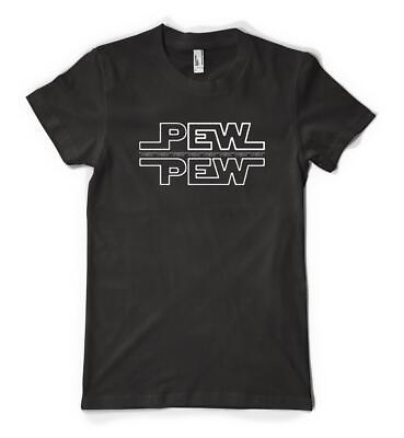 #ad Pew Pew Wars Laser Beams Galaxy Galactic Star Personalised Unisex Adult T Shirt GBP 17.49