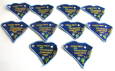 #ad Lot 10 BSA 1981 HONEA PATH South Carolina Friendship Camporee Boy Scouts Patches $12.95