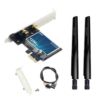 PCIe Desktop PCI E wifi Adapter 802.11AC AX WiFi Bluetooth Adapter Network Card $17.99
