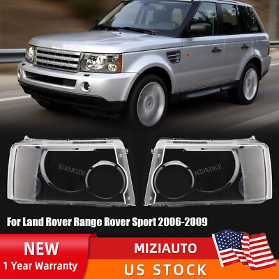 #ad For Land Rover Range Rover Sport 2006 2009 Pair Headlight Headlamp Lens Cover $80.99