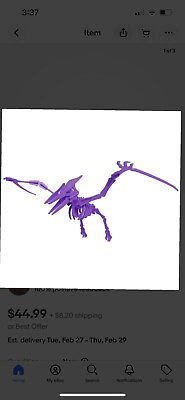 #ad Boneyard Pets Pterodactyl Purple 3D Dinosaur Puzzle $10.99