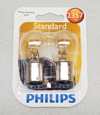 #ad 2357 Philips Standard 12v Signaling Lamp Bulb 2 pack Free Shipping $6.68