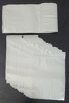 #ad White Clear 5 Mil 5.5quot;x7.75quot; Self Seal Zipper Reclosable Ziplock BagsHang Hole $99.99