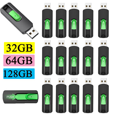 #ad Lot Flash Pen Drive Memory Stick Data Storage Thumb Drives 20Pack 32GB 64GB 128G $95.75