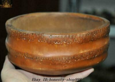 #ad 6.4quot; Old chinese palace Bamboo root bowl Pots Wine bowl Wine glass Wine vessel $114.75
