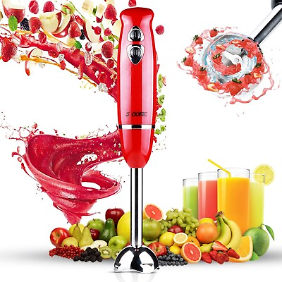 #ad 5Core 500W Immersion Hand Blender Multifunctional Electric 2 speed Steel Blades $21.88