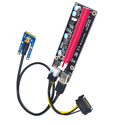#ad Mini PCIe to PCI 16X Riser for Laptop External Card EXP GDC BTC Miner AU $16.98