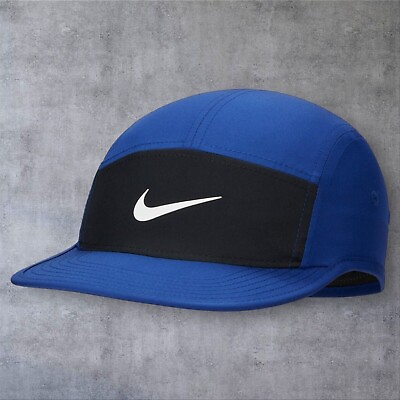 #ad Nike Dri Fit Fly Cap Unstructured Hat Deep Blue Black SZ S M Adult FB5624 455 $26.33