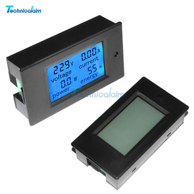 DC 6.5 100V 50A DC LCD Voltage KWh Watt Car Battery Panel Power Monitor Meter EUR 9.58