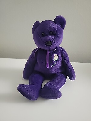 #ad TY Princess Diana Purple P.E. Pellets Plush Soft Toy 8quot; From 1997 RARE $9.50