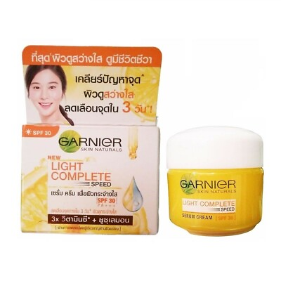 #ad Garnier Light Complete Serum Cream Vitamin C Lemon Skin Whitening New Spf30 18ml $21.33