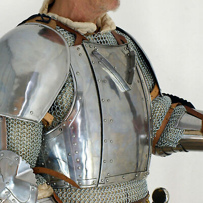 #ad Medieval Greek Knight Warrior Steel English Civil War Cuirass Breastplate JCT65 $209.75