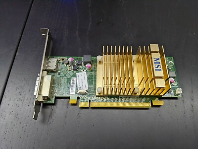 MSI AMD Radeon HD C26411 Low Profile Graphics Card 1 GB PCIe x16 TESTED $5.99