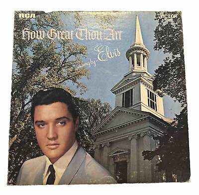 #ad Elvis LP RCA Victor LSP 3758 How Great Thou Art as sung by Elvis Presley $8.00