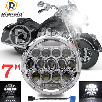 #ad 1x 7quot;inch LED Headlight H4 For Harley Street Glide Special FLHXS FLHX Motorcycle $32.99