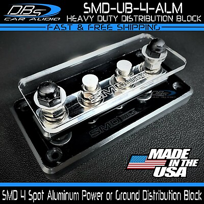 #ad Steve Meade SMD UB 4 Aluminum 4 Spot Power or Ground Distribution Terminal Block $44.99