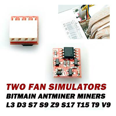 #ad 10PCS For Bitmain Antminer Miners Fan Simulators L3 D3 S7 S9 Z9 S17 T15 T9 V9 $22.22