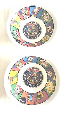 #ad 1996 Kelloggs Characters Bowls The Best To You Each Morning 2 New $19.99