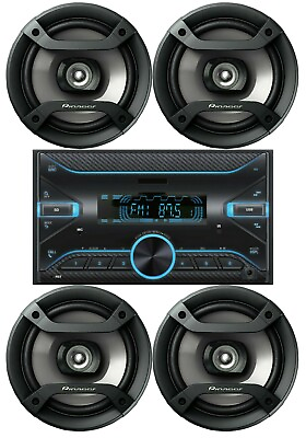 4x Pioneer 6.5quot; Speaker 2DIN AM FM USB Bluetooth Digital Media Car Stereo 75x4w $119.99