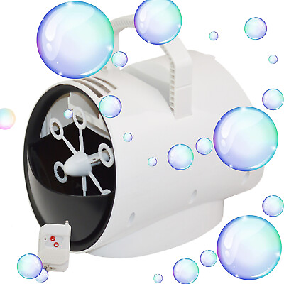 #ad Kids Outdoor Indoor Party Automatic Bubble Blower Blaster Maker Machine Toy $15.95