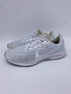 #ad Nike Shoes Womens 10 White Gray Air Zoom Pegasus 36 Running Sneakers AQ2210 100 $32.30