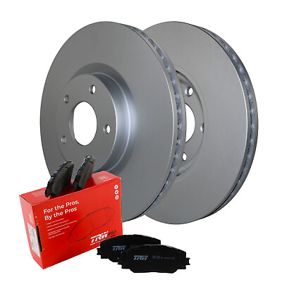 #ad Front Brake Kit 320mm Disc Rotors and TRW Pro Ceramic Pads For Infinity Nissan $109.95