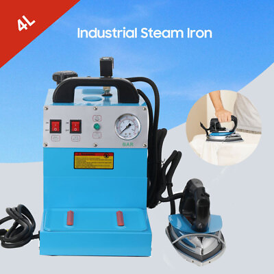 #ad 1600W Industrial Steam Iron Curtain Electric Iron Boiler Adjustable Temperature $269.00