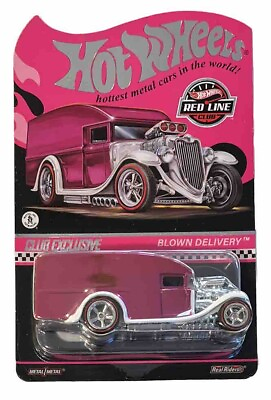 #ad Hot Wheels Blown Delivery Pink Truck RLC Red Line Club Hot RodDie Cast B240 $39.99