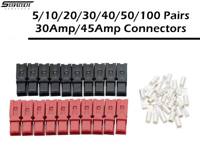 #ad 5 10 20 30 40 50 100 Pairs 30 Amp 45 Amp Plug fits Anderson Powerpole Connector $7.64