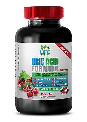 #ad Gout Relief Capsules Uric Acid Formula 1430mg Pomegranate 40% Extract 1B $18.48