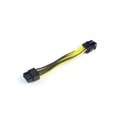 #ad CPU to PCIE Cable 6 Pin PCIe Female to 8Pin CPU Male PCI Power Converter Wire $3.82
