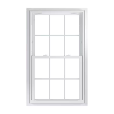 #ad Low E Argon Glass Double Hung White Vinyl Fin J Window White 33.75 x 56.75 Inch $627.99