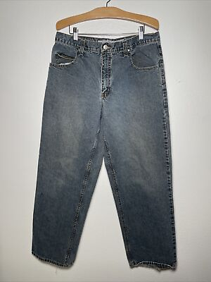 #ad Vintage Anchor Blue Men#x27;s Jeans Original Size 34x32 Blue Denim #166 $44.99