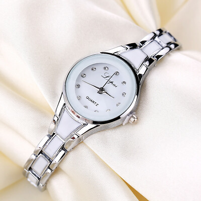 #ad Women Quartz Watches Ladies Girls Alloy Steel Diamond Analogue Wrist Watch Gifts $4.61
