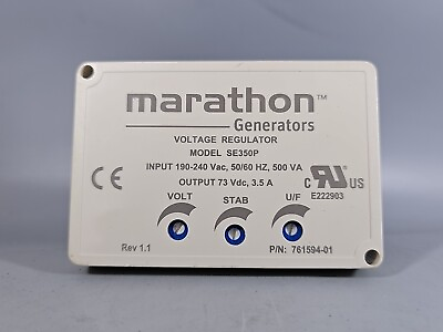 #ad New OEM SE350P Marathon AVR Automatic Voltage Regulator P N 761594 01 Genuine $412.22