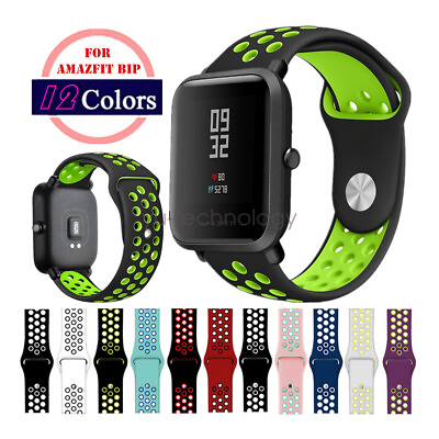 #ad Silicone Sport Watch Band Strap For Amazfit Bip Lite Youth S Breathable Bracelet $8.99