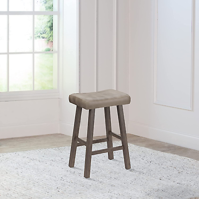 #ad Furniture Saddle Counter Stool Rustic Gray $118.99