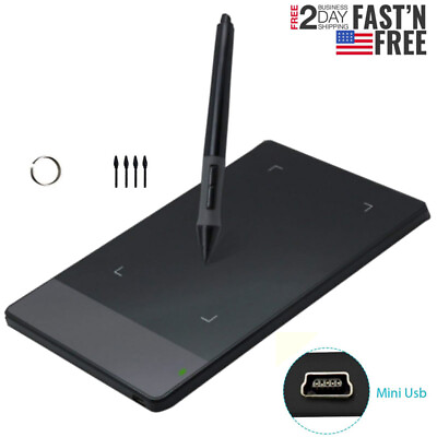 #ad Graphics Drawing Tablet Board Laptop PC Windows MAC With Pen Portable Wireless $27.99