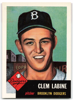 #ad 1991 Topps Archives 1953 #14 Clem Labine Bio black text Brooklyn Dodgers 3BA $0.99